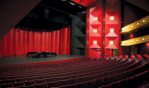 Empty theater seating