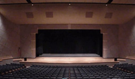 Empty theater stage and seating